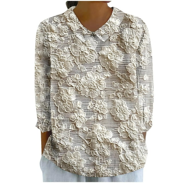 T-shirts en Lin pour Femmes Chemise à Col à Manches Longues Blouses Ultra Douces Texturées Chandail en Molleton Athlétique Extensible Chandail Automne Hiver Blouses