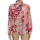 thumbnail image 3 of Blusas De Verano Blusas básicas estampadas Camisa con cuello en V Mujer Manga larga Traje diario (Rosa L) Cgtredaw para Mujer Rosa T L, 3 of 8