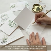 Gooji 4x6 Golden Greenery Thank You Cards (Bulk 36-Pack) Matching Envelopes