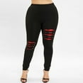 thumbnail image 6 of Booty Leggings for Women Plus Size Ripped Leggings Workout Running Leggings with Holes High Stretch Seamless Leggings, 6 of 8