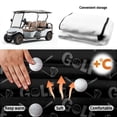 thumbnail image 6 of XYZCANDO Golf Ball Pattern Golf Cart Seat Cover with 4 Pockets - Washable Non-Slip Universal 2-Seat Protector for EZGO Yamaha Club Car, 6 of 8
