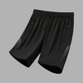 thumbnail image 3 of Men's Ice Silk Shorts - Lightweight, Breathable, Zip Pockets, Elastic Waist Drawstring - Sports/Fitness - Nylon Spandex - Sizes L-XXXXXL, 3 of 3