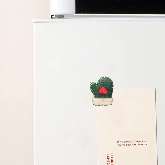 Puntoco Pegatinas navideñas de lana nueva para el frigorífico, chupetes de hierro, adornos de regalo Liquidación de adornos de decoración interior y exterior en Navidad