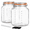 Large Square, variant on Large Square 4200ml Glass Canning Jars with Airtight Lids and Measuring Markings