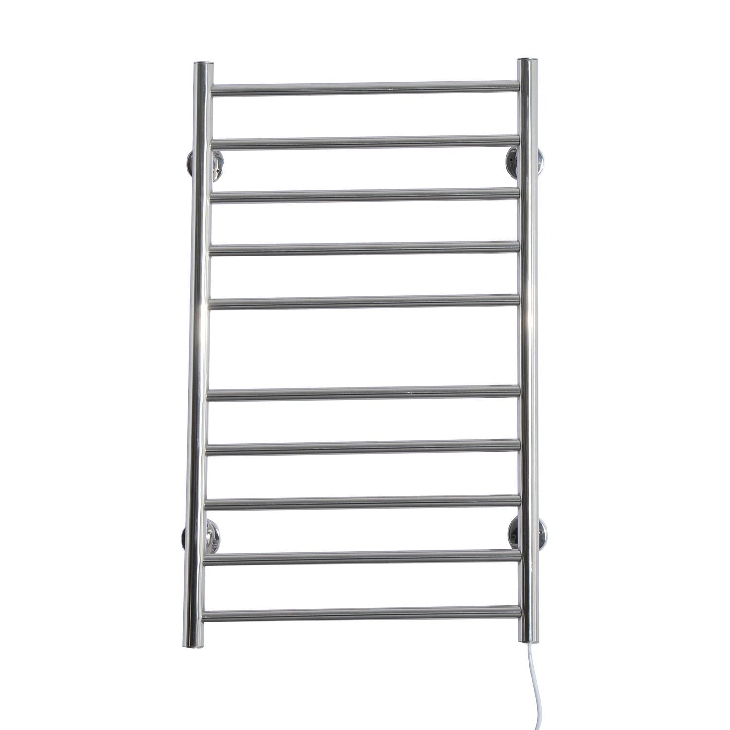 Cream White HOMCOM Electric Towel Rail Warmer Heater Floor Standing Bathroom Electric Rack