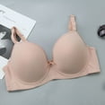 thumbnail image 3 of Bras for Women Padded Back Smooth Seamless Stretch T Shirt Underwire Shaping Bra Size S-3XL, 3 of 7