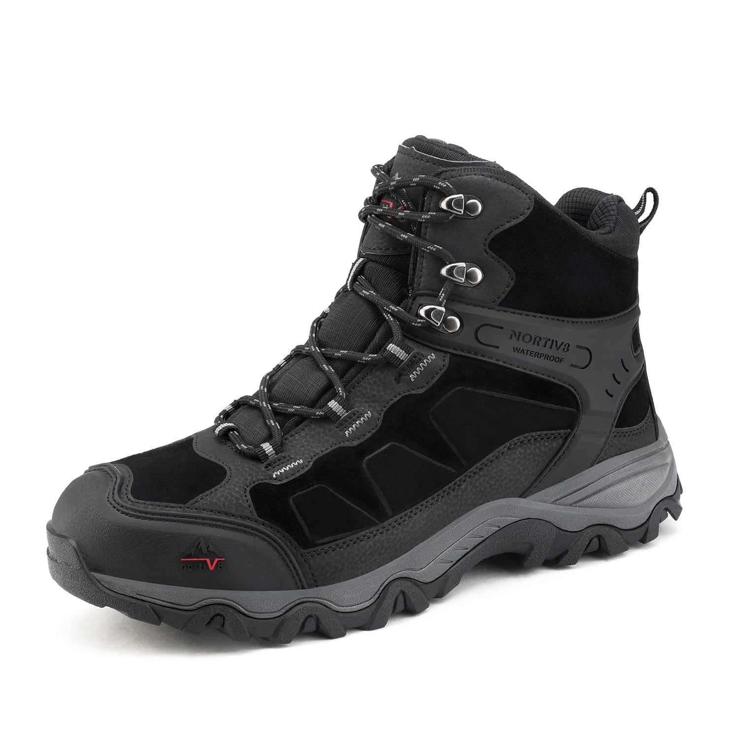 Nortiv8 Mens Hiking Boots Outdoor Waterproof Mid Trekking Backpacking ...