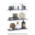 thumbnail image 1 of Juego de 3 Repisas Organizadoras Tipo Flotante de Pared Playcon 60x20 Cm Gris Touch, 1 of 7