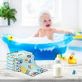 thumbnail image 4 of GZHJMY Baby Gauze Towels for Kids Soft Handkerchief Newborn 100% Cotton Childish Truck Doodle Car Absorbent 12x12 Inch 3 Pack, 4 of 7