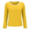 thumbnail image 3 of Womens Long Sleeve Pajama Top Built In Support Yoga Comfort Tee Soft Casual Layer, 3 of 8