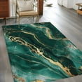 thumbnail image 3 of Teal Golden Marble Area Rug 4x6 Washable Rug Non Slip Modern Farmhouse Gradient Texture Large Area Rug Indoor Floor Carpet for Entryway Bedroom Kitchen Living Room Home Office Dining Room Nursery, 3 of 8