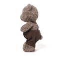 thumbnail image 4 of Cute Bear Plush Toy in Overalls Dungaree Outfit, Soft Collectible Stuffed Animal Doll, Vintage Style Decor for Nursery Shelf, Easter Baby Shower Birthday Gift, 4 of 8
