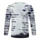 thumbnail image 4 of Tops de hombre Camiseta estampada vintage Blusa informal de manga larga popular personalizada Pompotops oipoqjl1679, 4 of 5