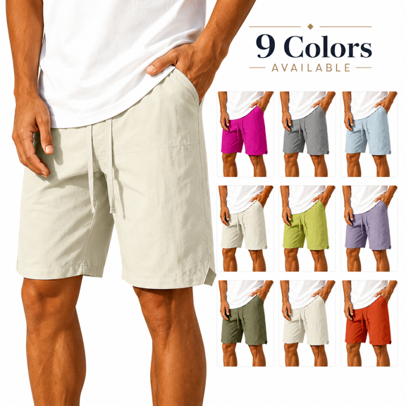 HappyYEE Men’s Athletic Shorts Elastic Waist Workout Shorts with Pockets Summer Cooling Outdoor Running Casual Bottoms XL