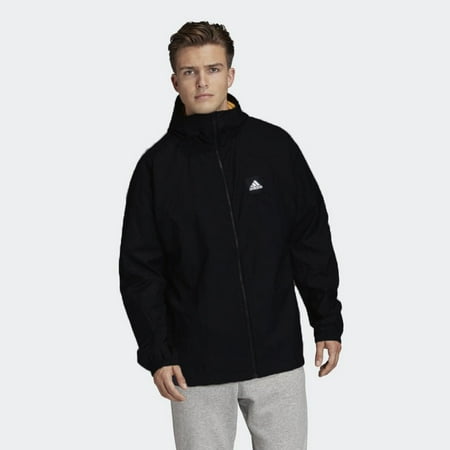 Adidas Men's Primeblue W.N.D. Wind Jacket Black (X-Large)
