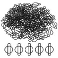 thumbnail image 1 of Unique Bargains Paper Clip Coated Letter I Shape Alphabet Clips Bookmarks, Black, 100 Count, 1 of 6