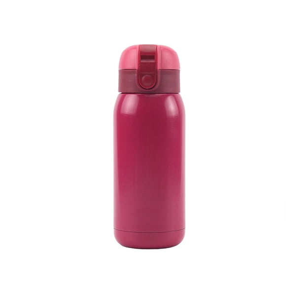 QualitChoice Water Bottle 360ML Large Capcity Mini Coffee Leakproof Cup Stainless Cartoon Travel Insulated Flasks Holiday Gifts Red 360ml