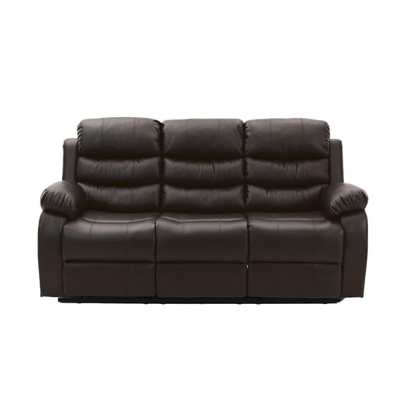 Sofa Reclinable Midtown Concept 3 Plazas Color Chocolate