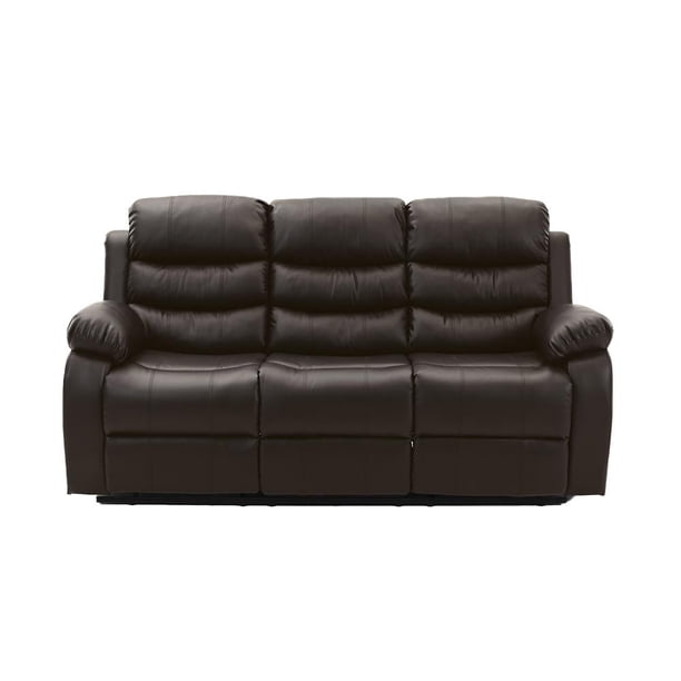Sofa Reclinable Midtown Concept 3 Plazas Color Chocolate