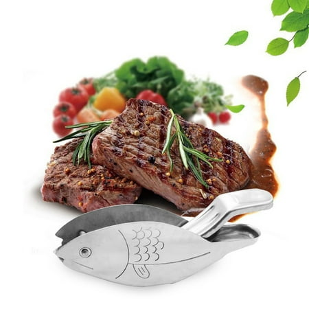 

YANCAT Fish Shaped Lemon Juice Extractor Stainless Steel 304 Lemon Juice Extractor Silver