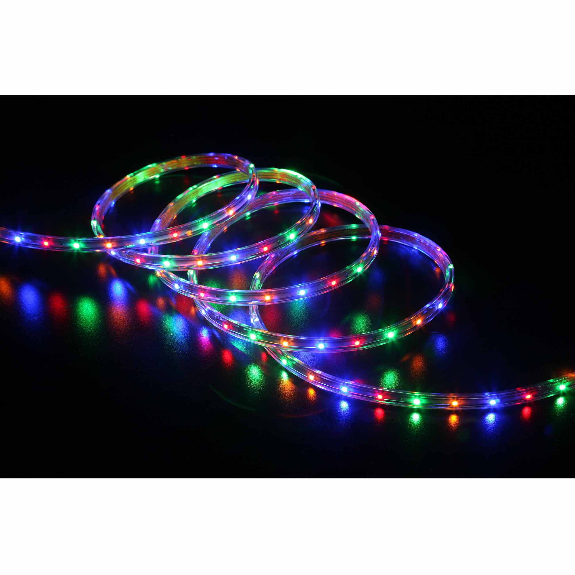 Holiday Time 19 6 Led Multi Colored Rope Light 240 Count Walmart Com Walmart Com