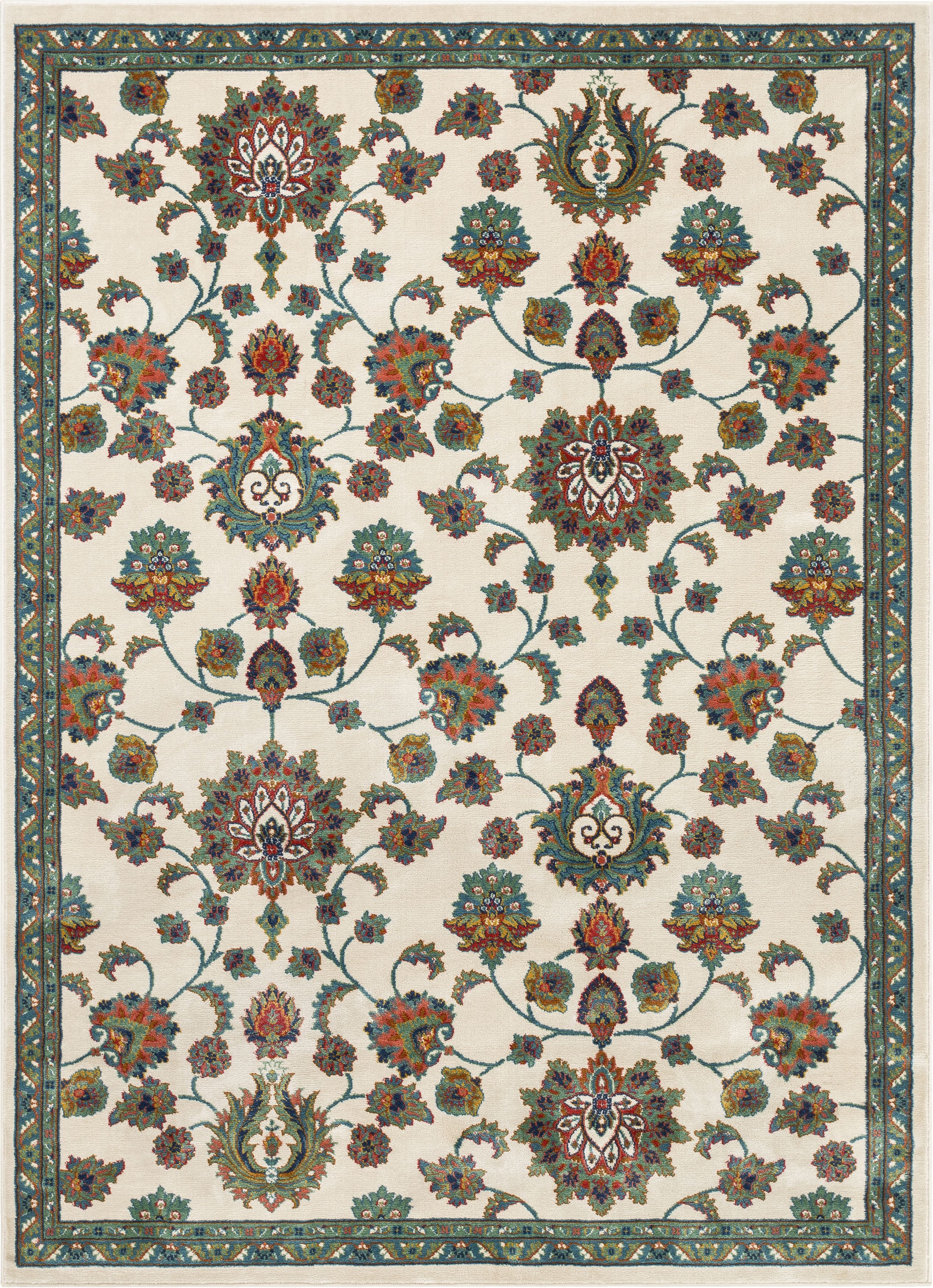 Well Woven TU-72-7 Tulsa Arya Ivory Traditional Persian Oriental Area Rug - 7 ft. 10 in. x 9 ft. 10 in.