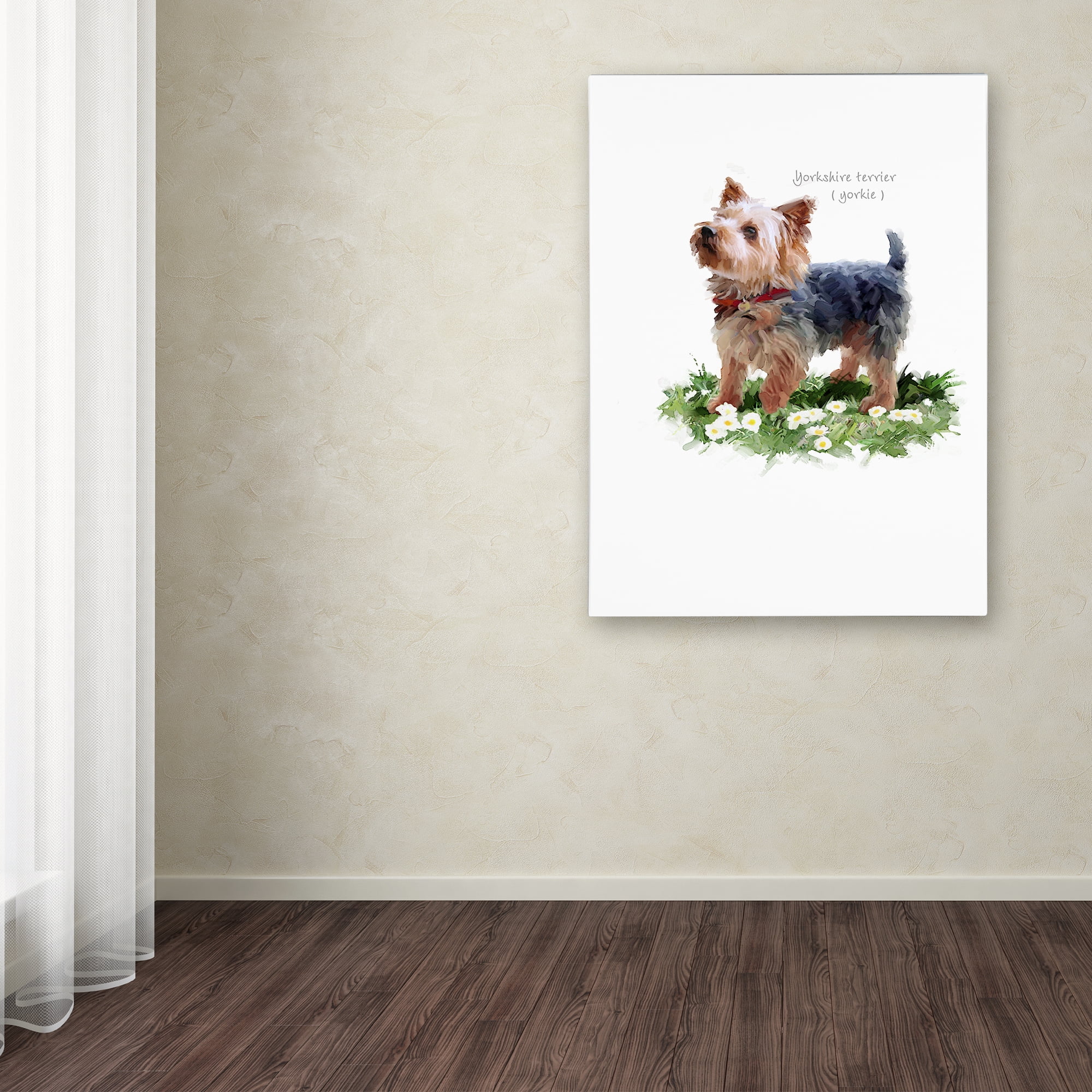 Trademark Fine Art 'Yorkshire Terrier' Canvas Art by The Macneil Studio