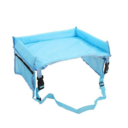 5 Travel Valet Tray - Kids Travel Lap Desk Tray for car seat, Car Seat Activity Tray/ Waterproof, Food & Snack Tray with Tablet/Universal fit for car seat
