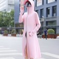 thumbnail image 3 of ZenCart Sunscreen Clothing with Lens Hooded Long Sleeve Summer Full Coverage Coat with Thumb Holes Solid Color Sun Protection Coat, 3 of 8