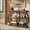 Mix Brown, variant on Finmind 41.3" Industrial Console Table, 3-Tier Entryway Table with Arched Metal Frame & Storage Shelves for Living Room or Hallway, Mix Brown
