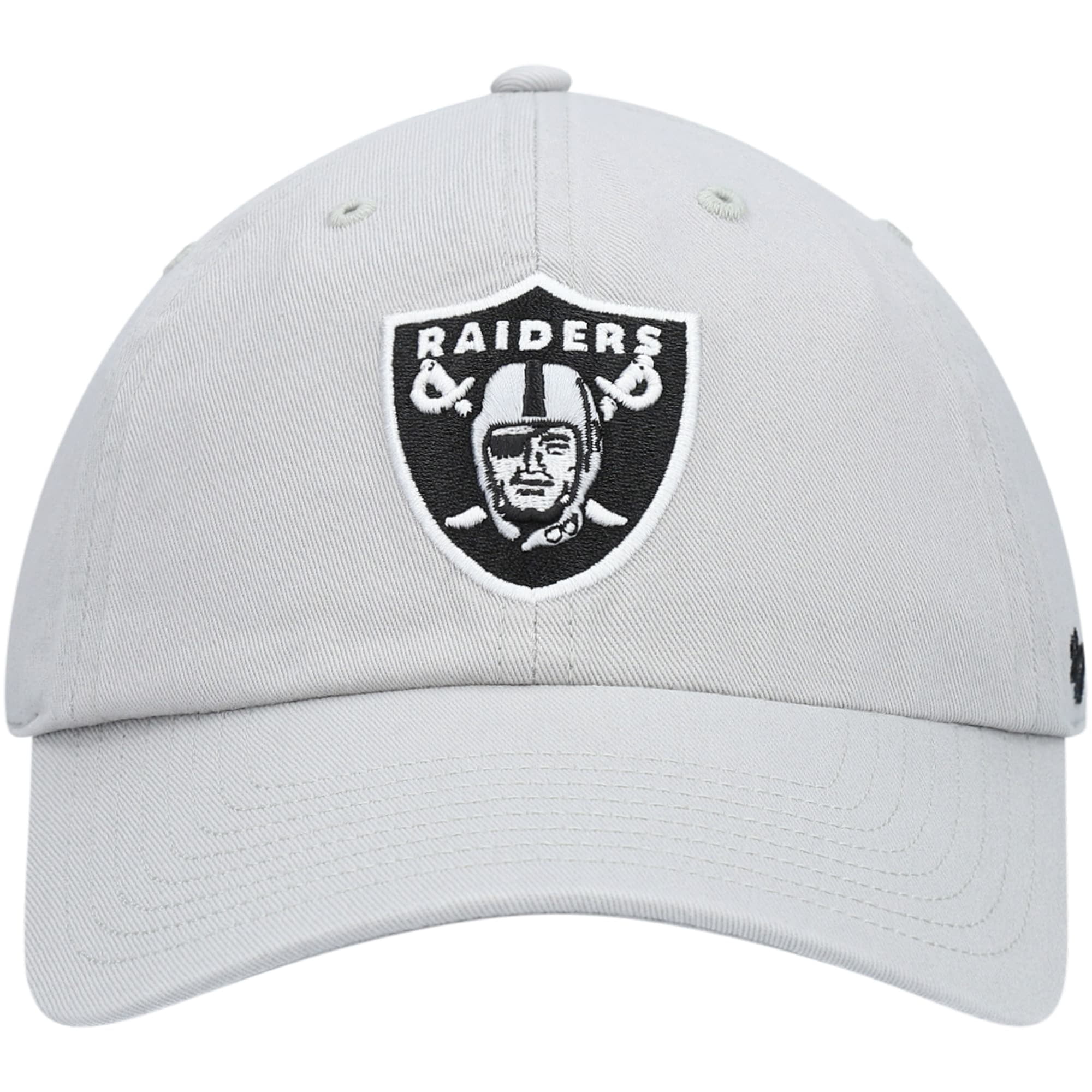 47 Brand Las Vegas Raiders Cleanup Adjustable Hat - Gray – Hat Club