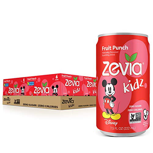 Photo 1 of Zevia Sparkling Drink, Fruit Punch, 7.5 Ounce Cans (6 pk)
Exp. 08/23/2023