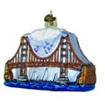 thumbnail image 2 of Old World Christmas Glass Blown Ornament for Christmas Tree, Golden Gate Bridge, 2 of 6