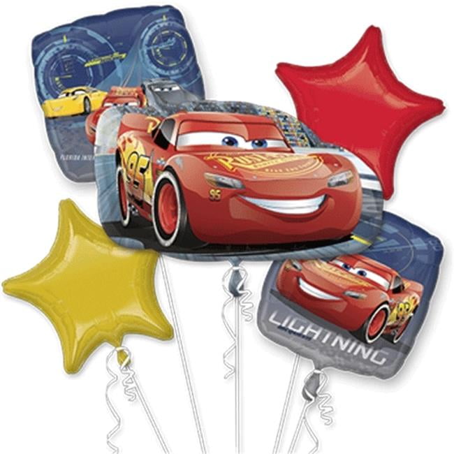 2PCES CARS LIGHTNING MCQUEEN BALLOON BIRTHDAY PARTY SUPPLIES DECORATION GIFT 
