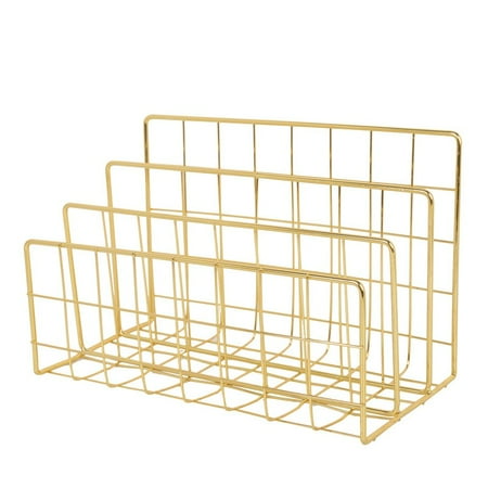 

Desk Organisation 3 compartment sorting system Iron Book Racks Creative Metal