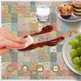 thumbnail image 6 of Pioneer Flower Floral Print Pattern Round Tablecloth 60 X 60 Inch, Wrinkle Resistant Wipeable Table Cloth for Kitchen Dining Picnic Patio Party, 6 of 6