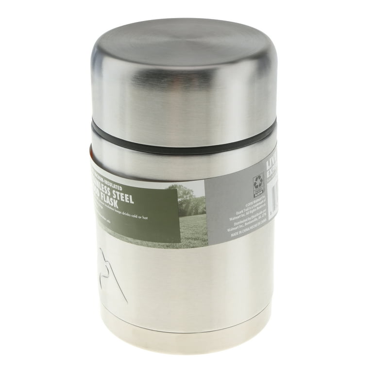 Ozark Trail 22-Ounce Double-Wall Vacuum-Insulated Stainless Steel Food Jar, 1