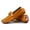 orange, variant on Men's Casual Loafers Slip On Leather Shoes Comfortable Lightweight Driving Shoes Male Moccasins Classic Penny Loafer Flats Boat Shoes Outdoor Walking Shoes