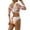 White, variant on Cathalem Tummy Control Swimsuits for Women Tummy Control Bathing Suit Sexy Flattering Cheeky High Cut Out Cute Ladies Swimwear (Orange,S)
