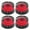 Red, variant on OFFIGAM 4-Piece Red Acrylic Electric Guitar Control Knobs Set Replacement Parts for Guitar Accessories