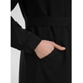 thumbnail image 6 of Black - Unlined - Button Collar - Topcoat - Refka, 6 of 7