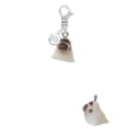 thumbnail image 2 of Delight Jewelry Resin Baby Seal - Silvertone Clip on Charm with Clear Crystal Drop, 2 of 4