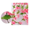 thumbnail image 2 of ZOELNIC 1PCS Artificial Sakura Vine Flowers Plants Vine Ivy Garlands Hanging for Wedding Party Garden Wall Decoration Silk Flowers Wedding Garden Decor, 2 of 8
