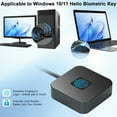 thumbnail image 2 of USB Fingerprint Reader Fingerprint Authentication Device Metal USB Login For Shared Computers Data Encryption, 2 of 12