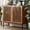 Brown3, variant on 47" Farmhouse Buffet Cabinet with Metal Base, Adjustable Shelves & 3 Doors, Antique White Storage Sideboard for Kitchen, Dining & Living Room