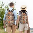 thumbnail image 5 of Honeii Funny Dogs Family Print Canvas College Laptop Backpack, Durable Rucksack Travel Notebook Bag School Backpack Book Bag for Men Women-Small, 5 of 7