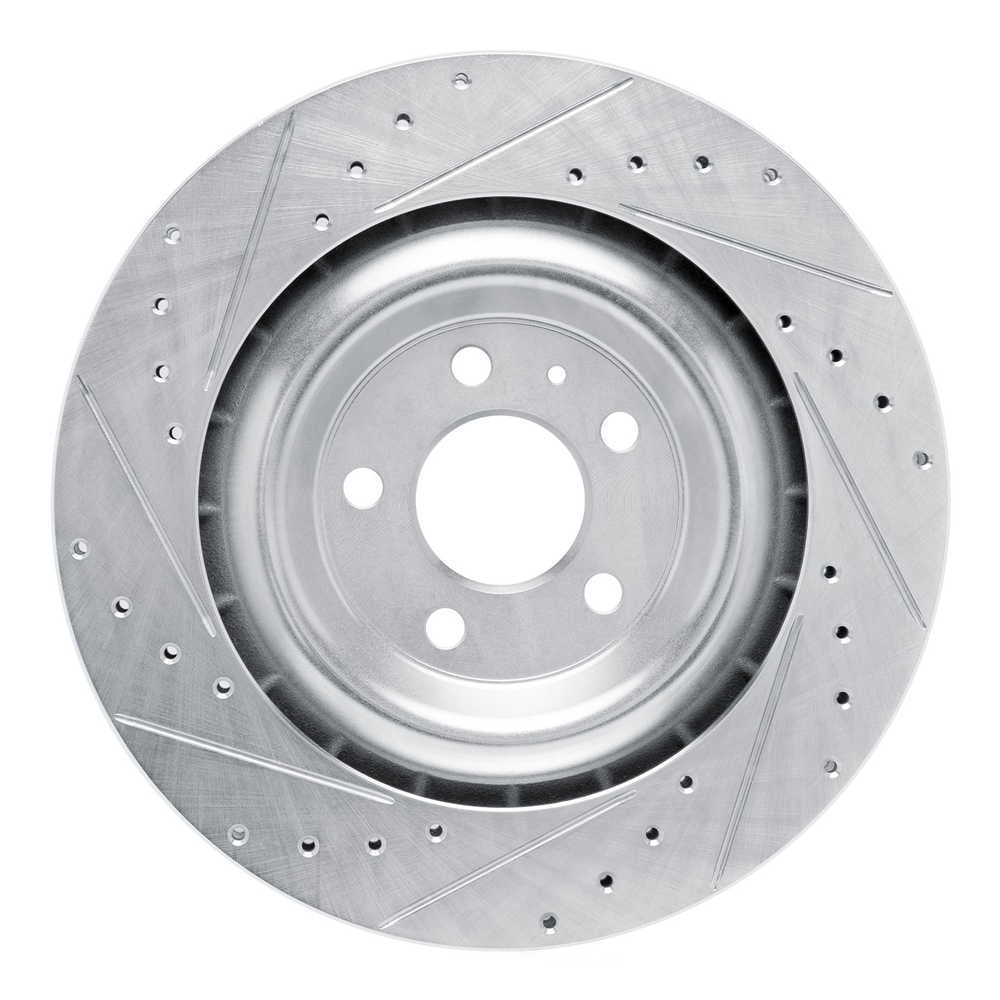 Dynamic Friction Company 631-02102R DFC Brake Rotor - Drilled And Slotted - Silver