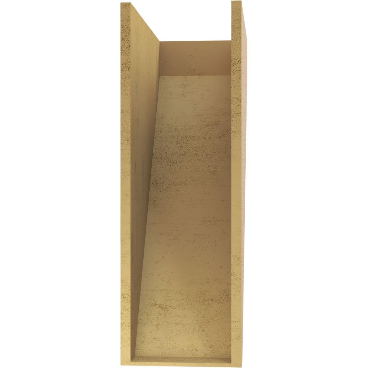 12"W x 24"D x 36"H Classic Concord Rough Cedar Woodgrain TimberThane Corbel, Primed Tan