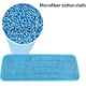 thumbnail image 3 of Paquete de 4 cabezales de repuesto para trapeador en aerosol de microfibra azul para trapeadores húmedos y secos, almohadillas de limpieza de pisos de primera calidad, repuestos reutilizables compatib, 3 of 5