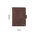 thumbnail image 3 of Porta Pasaporte Funda Protectora Espacio Para Visa Rfid Viaje Marron Oscuro, 3 of 3